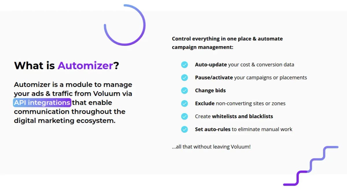 Voluum Automizer integration