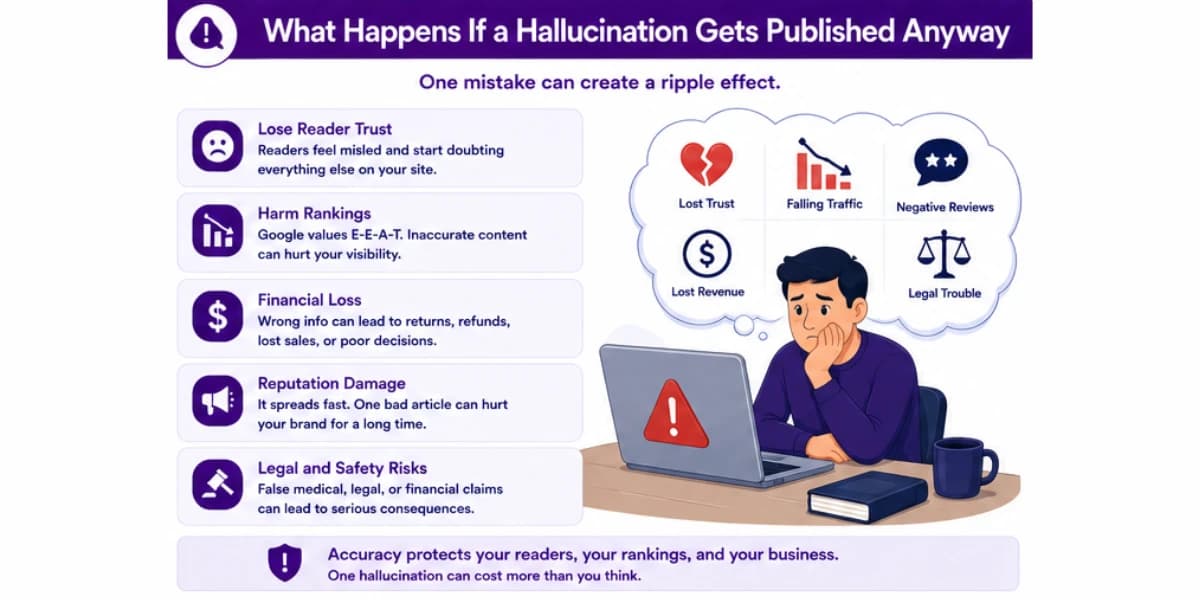 What happens if AI hallucinations get published