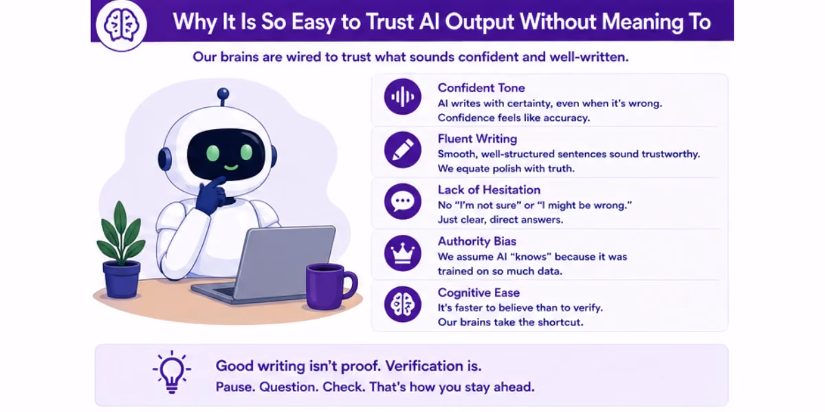 Why it is easy to trust AI output