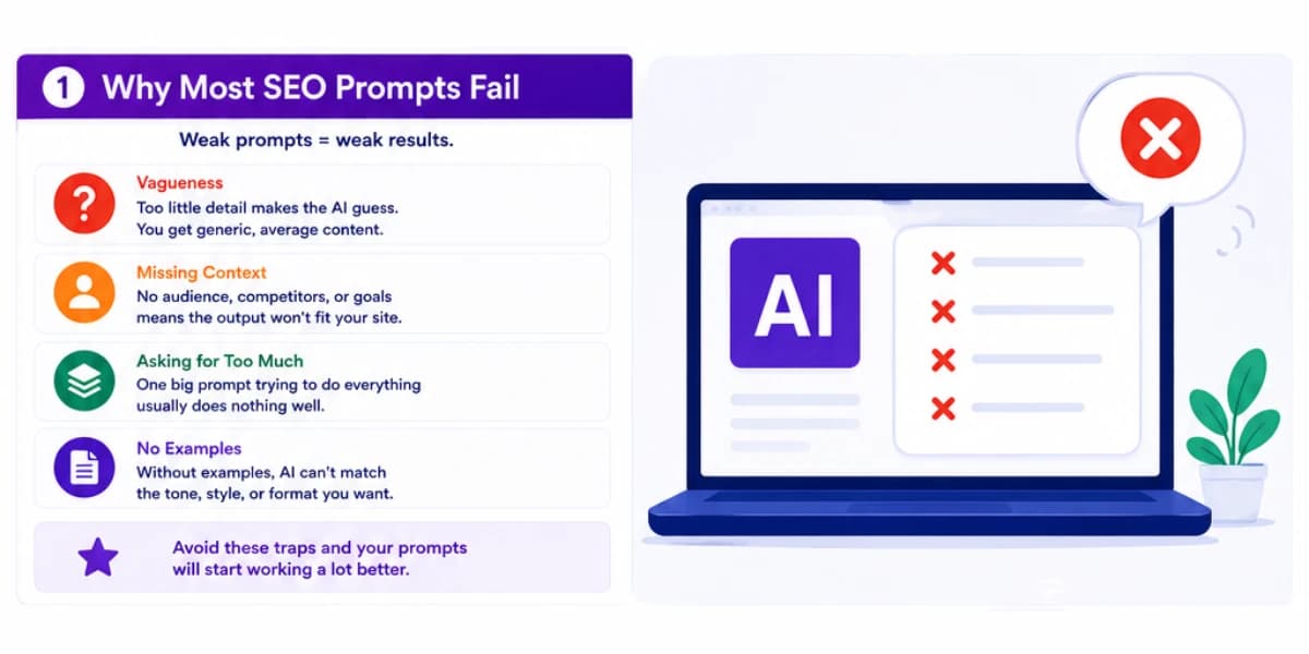 Why most SEO prompts fail
