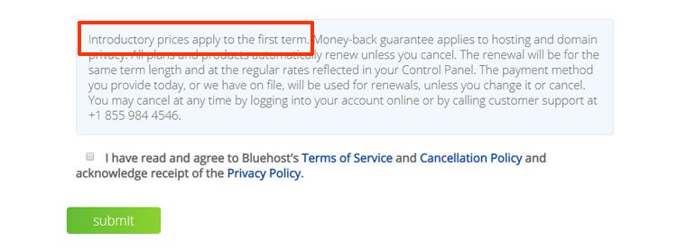 bluehost-renewal-price