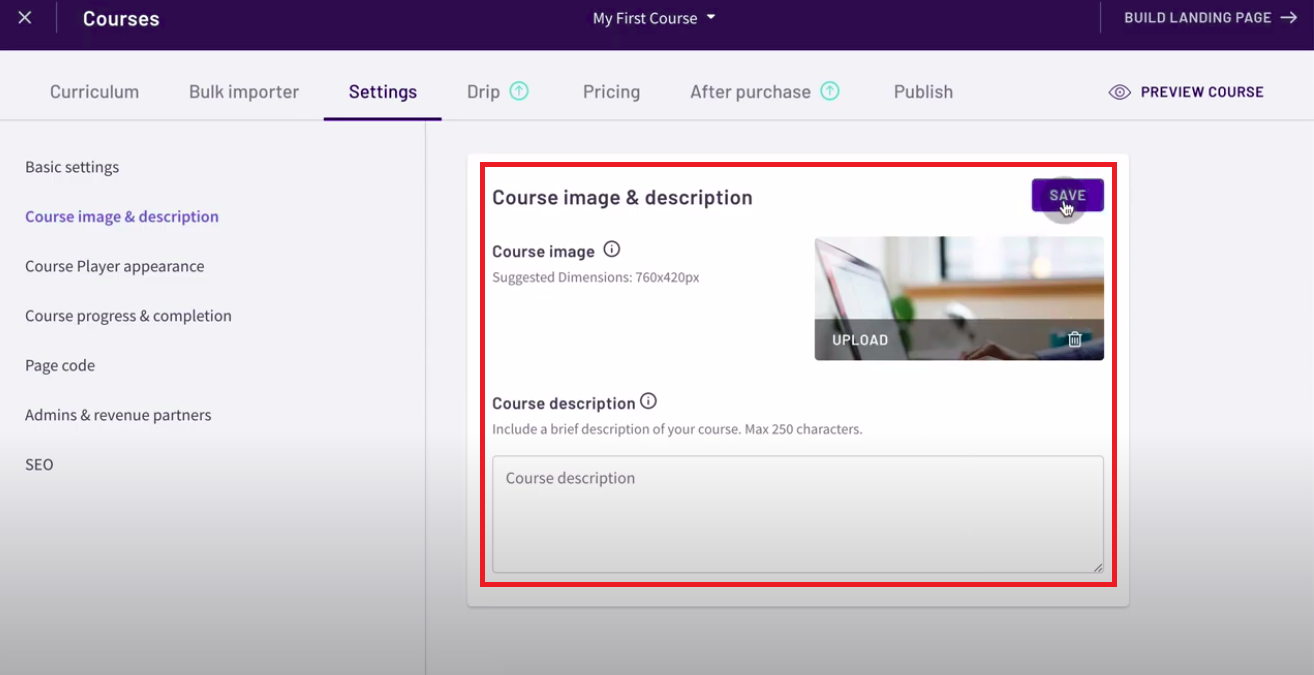 Thinkific-review-tutorial-create-site-thumnail-description