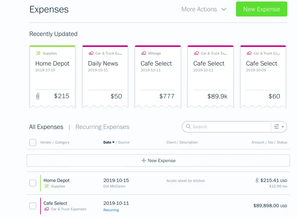 freshbooks-review-expense-tracking